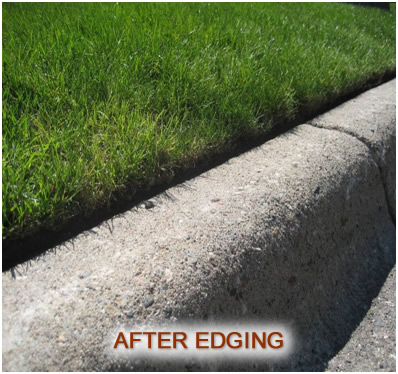 after edging